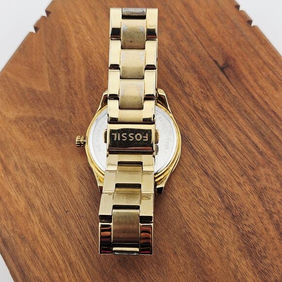 Fossil Women's Stella Rose Gold Watch Multi Color Crystal Bezel ES-3201 Glitz - Picture 5 of 8